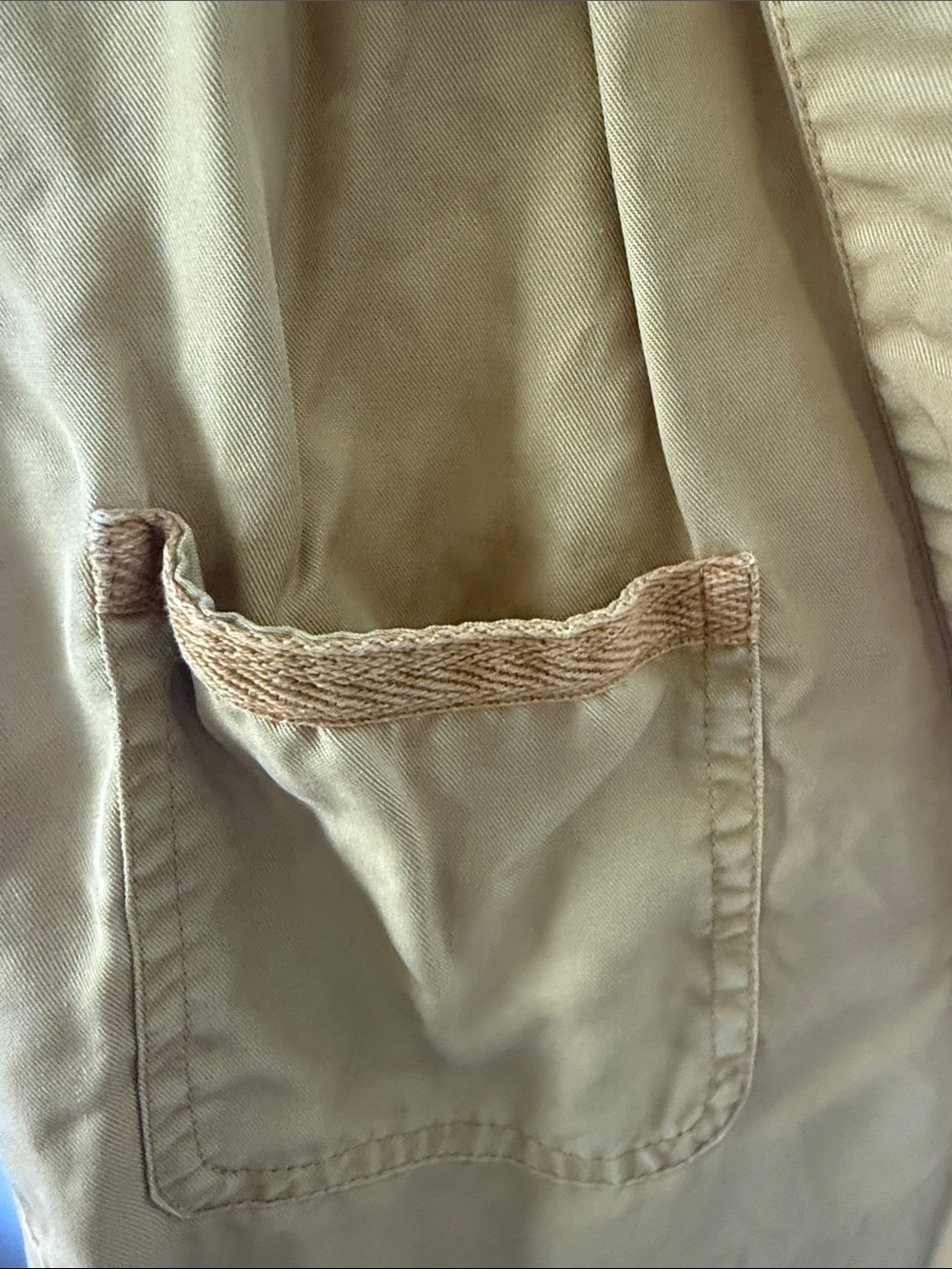 XCVI Mustard Yellow Sleeveless V-Neck Pocket Tee - Picture 2 of 5